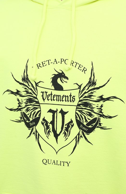 фото Хлопковое худи vetements