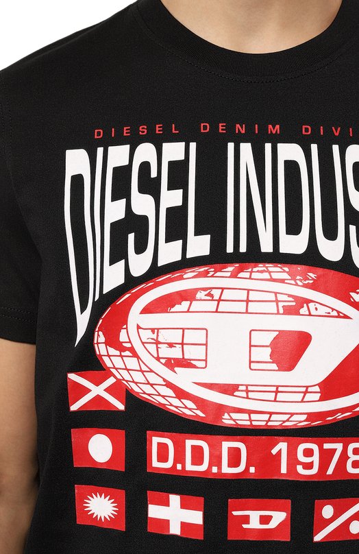 фото Хлопковая футболка diesel