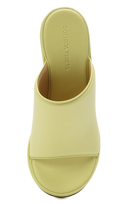 фото Кожаные мюли wedge bottega veneta