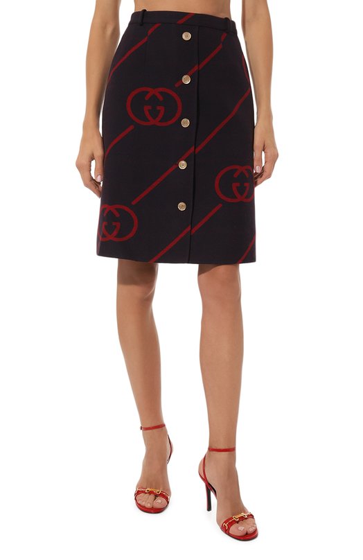 фото Шерстяная юбка gucci