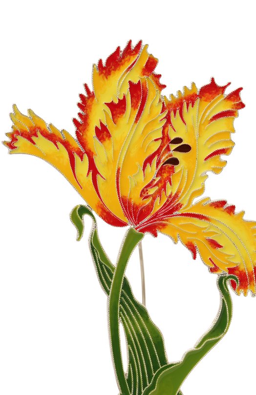 фото Брошь дворцовый тюльпан русские самоцветы