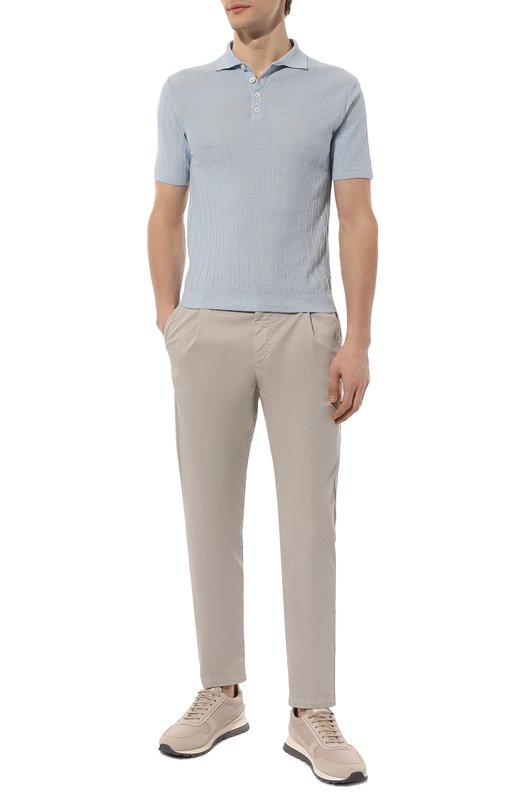 фото Поло изо льна и хлопка daniele fiesoli