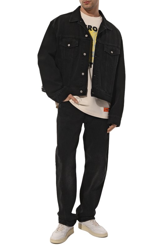 фото Хлопковая футболка heron preston