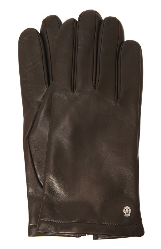 фото Кожаные перчатки с кашемировой подкладкой roeckl