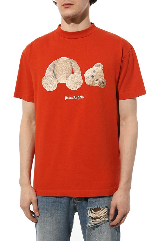 фото Хлопковая футболка palm angels