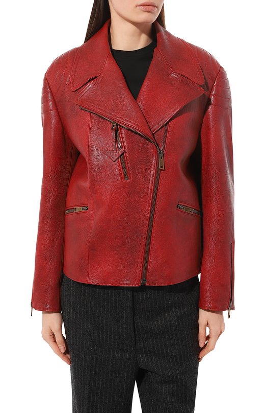 фото Кожаная куртка prada