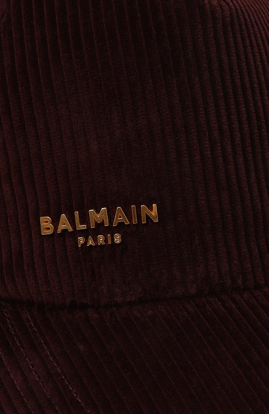 фото Вельветовая бейсболка balmain