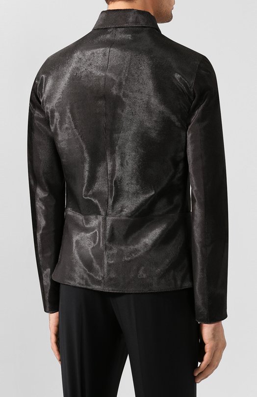 фото Кожаная куртка giorgio armani