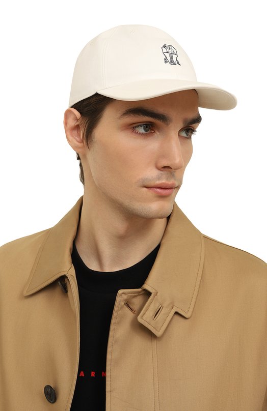 фото Хлопковая бейсболка brunello cucinelli