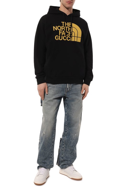 фото Хлопковое худи the north face x gucci gucci
