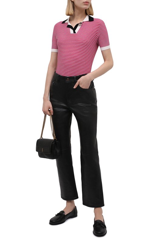 фото Поло из вискозы и шелка giorgio armani