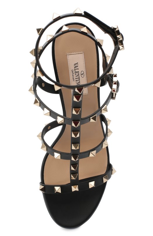 фото Кожаные босоножки rockstud valentino