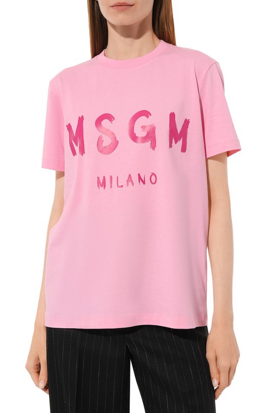 фото Хлопковая футболка msgm