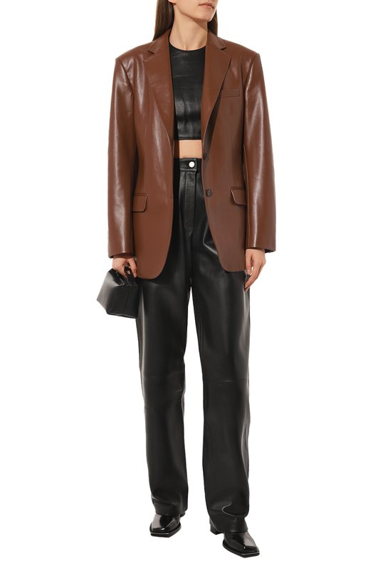 фото Кожаные брюки mainless