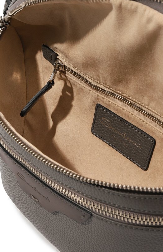 фото Кожаная поясная сумка santoni