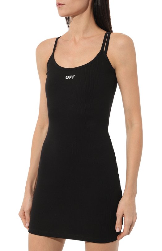 фото Хлопковое платье off-white