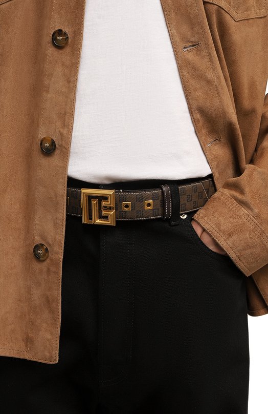 фото Кожаный ремень balmain