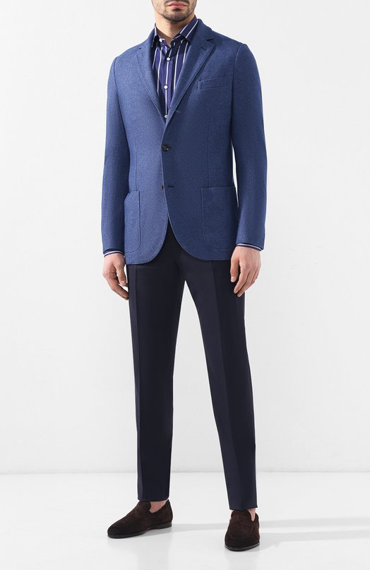 фото Хлопковая рубашка с воротником кент ralph lauren