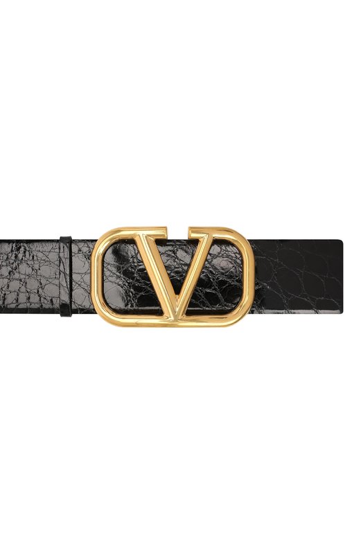 фото Ремень из кожи аллигатора vlogo signature valentino