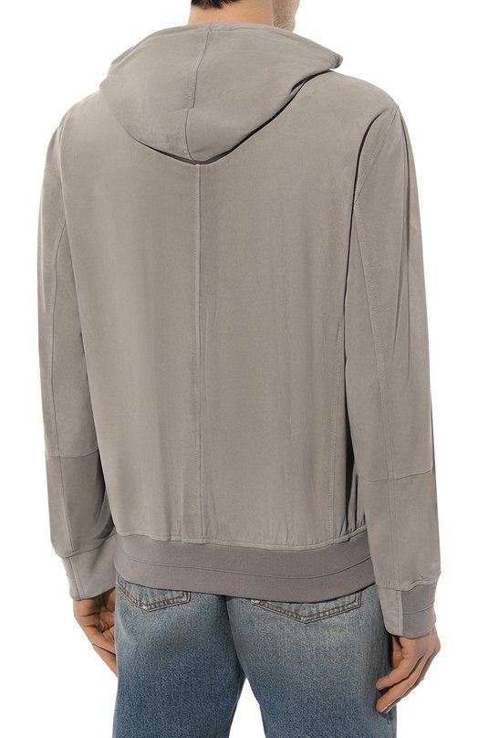 фото Замшевый бомбер brunello cucinelli