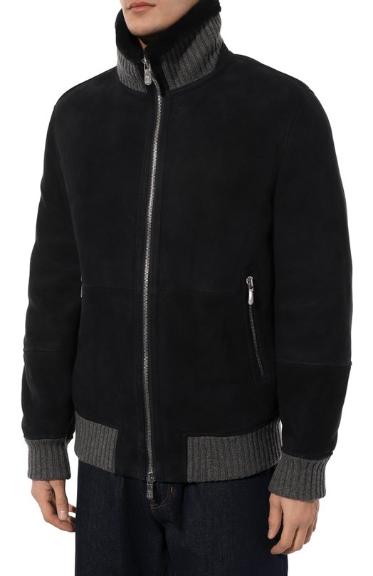фото Бомбер из овчины brunello cucinelli