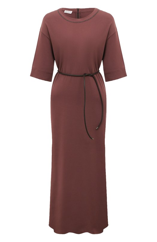 фото Хлопковое платье brunello cucinelli