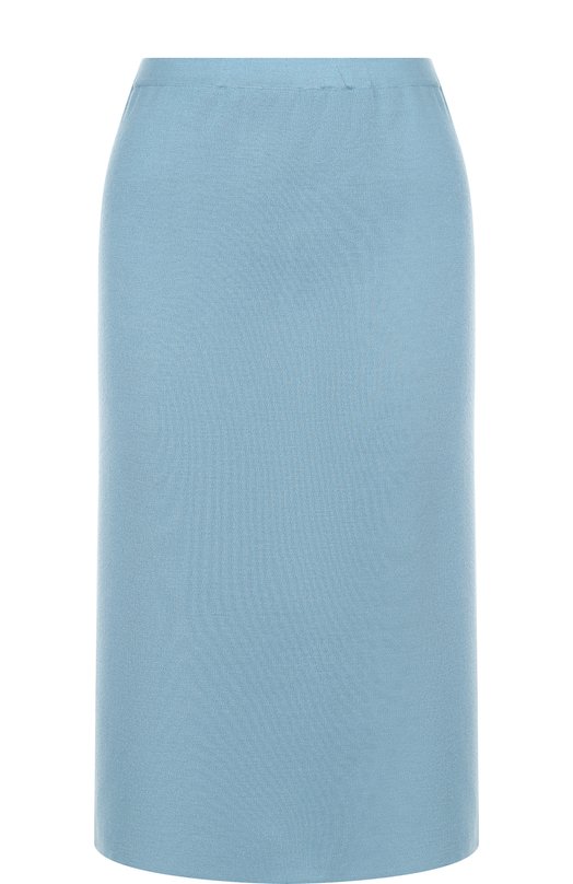 фото Однотонная юбка-миди из смеси шелка и кашемира tse