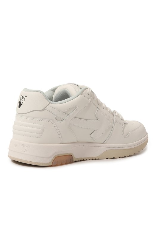 фото Кожаные кеды out of office off-white