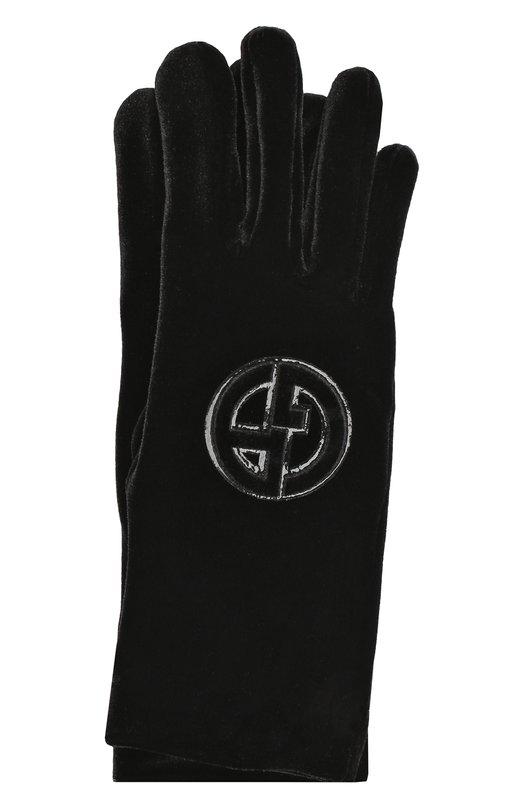 фото Текстильные перчатки с логотипом бренда giorgio armani