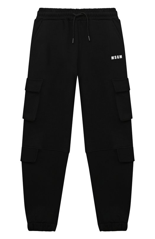 Хлопковые брюки-карго MSGM kids