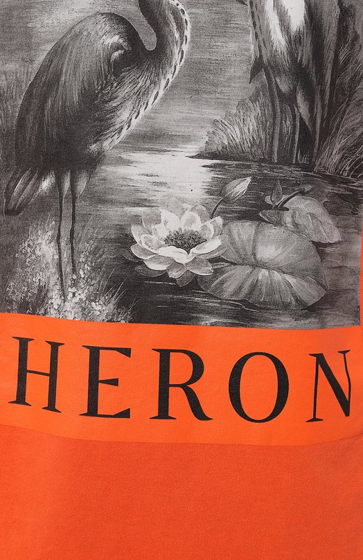 фото Хлопковая футболка heron preston