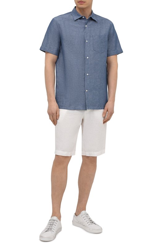 фото Рубашка изо льна и хлопка loro piana