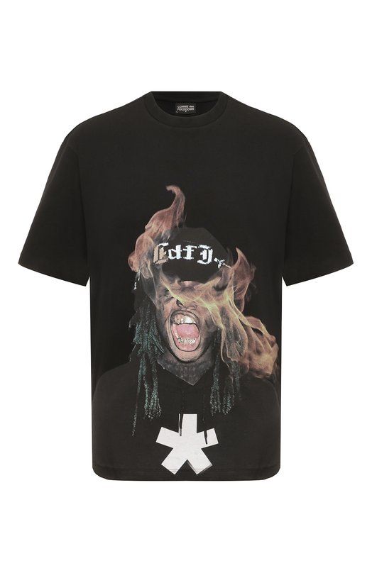 фото Хлопковая футболка comme des fuckdown