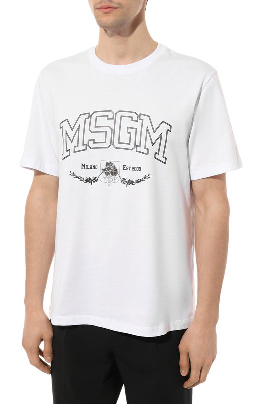 фото Хлопковая футболка msgm