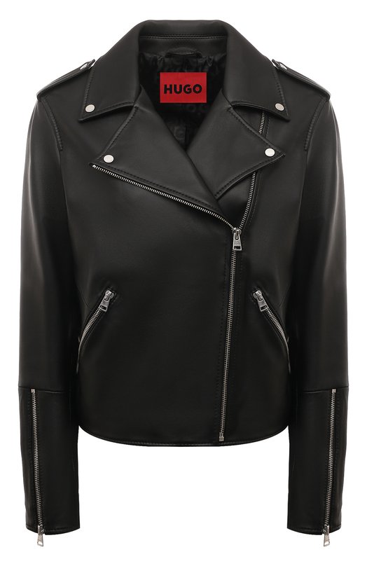 фото Кожаная куртка hugo