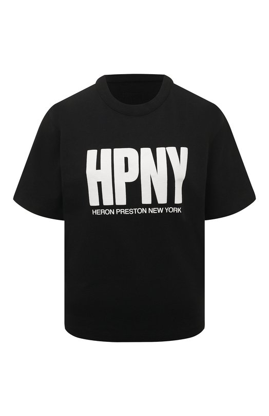 фото Хлопковая футболка heron preston