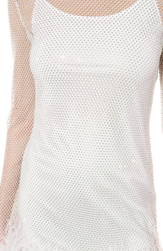 фото Платье с отделкой перьями aline