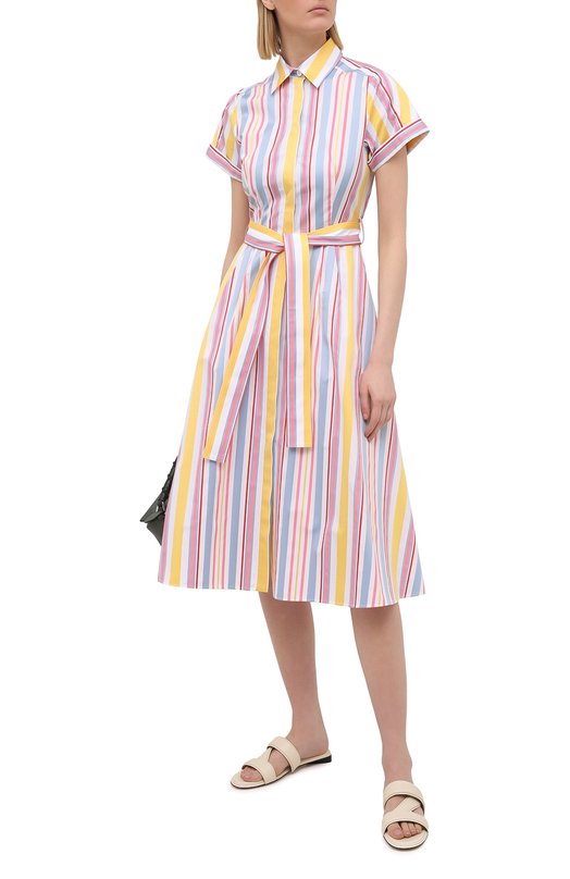 фото Хлопковое платье loro piana