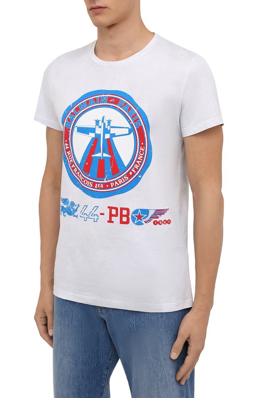 фото Хлопковая футболка balmain