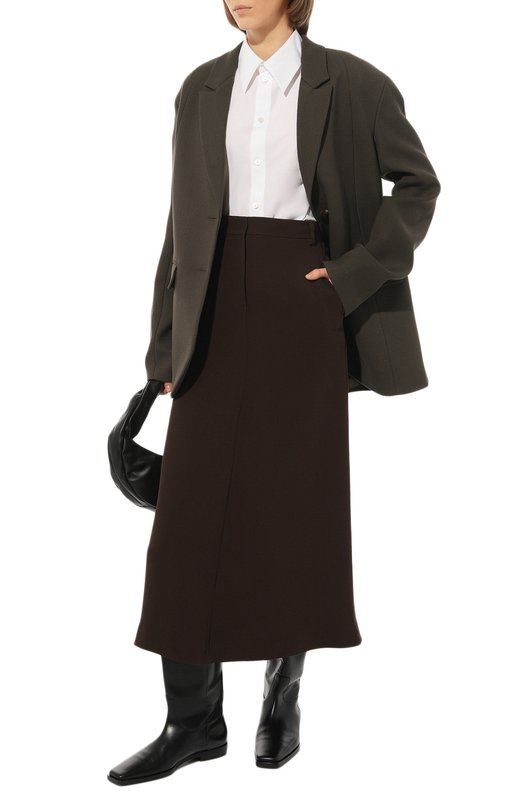 фото Хлопковая рубашка jil sander