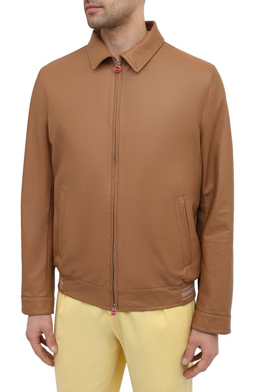 фото Кожаный бомбер kiton