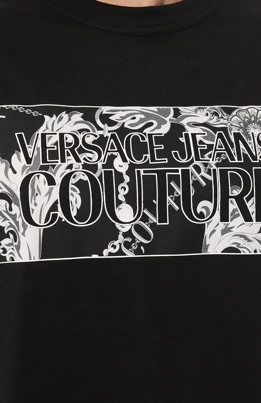 фото Хлопковая футболка versace jeans couture