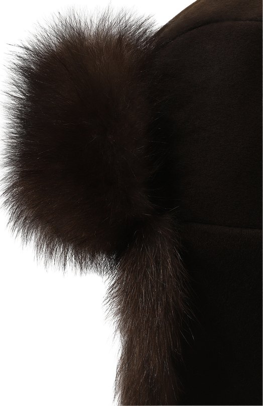 фото Шапка-ушанка майкл с отделкой из меха фишера furland