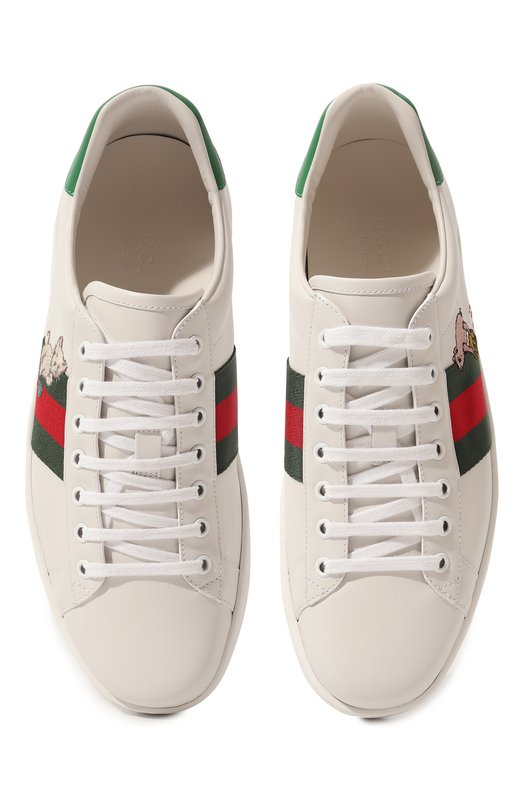 фото Кожаные кеды ace gucci