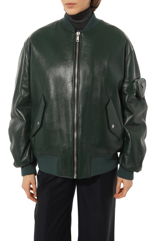 фото Кожаная куртка prada