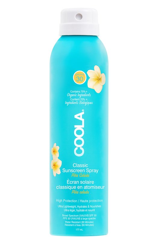 фото Солнцезащитный спрей для тела "пина колада" spf 30 (177ml) coola