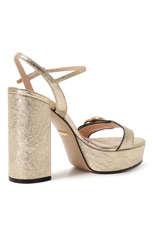 фото Кожаные босоножки gucci