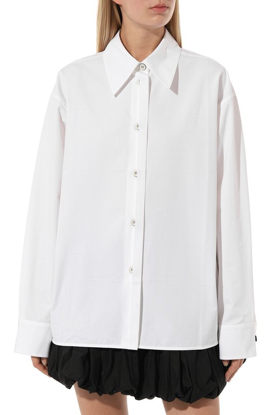 фото Хлопковая рубашка jil sander