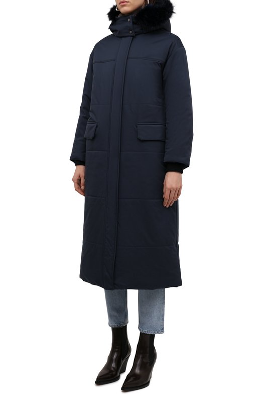 фото Парка с меховой отделкой loro piana