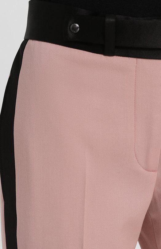 фото Шерстяные брюки со стрелками и поясом tom ford